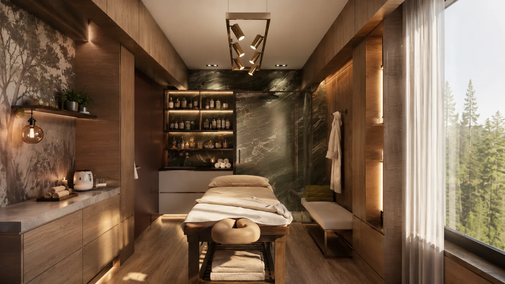 Комната восстановления в SPA-павильоне 525 м²